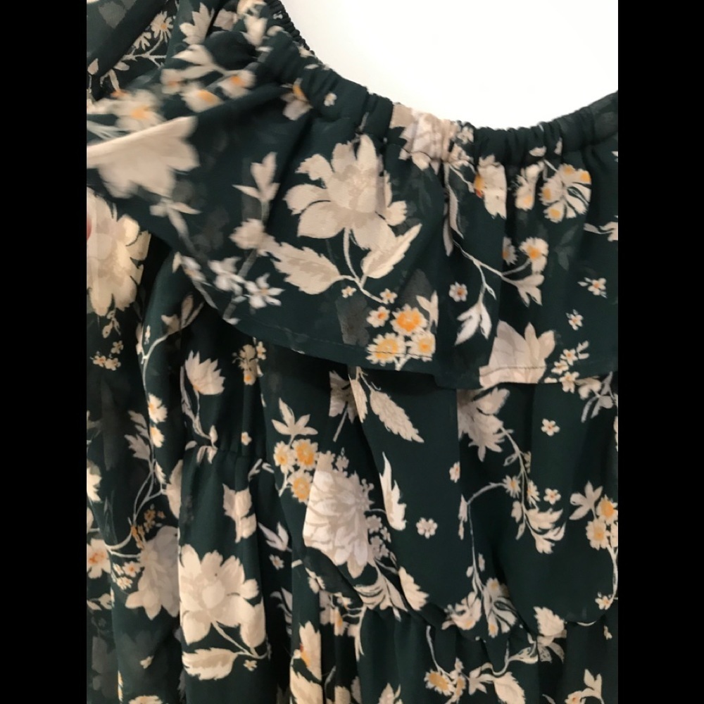 TORRID FLORAL CHIFFON OFF SHOULDER SKATER DRESS cc. - Picture 7 of 16